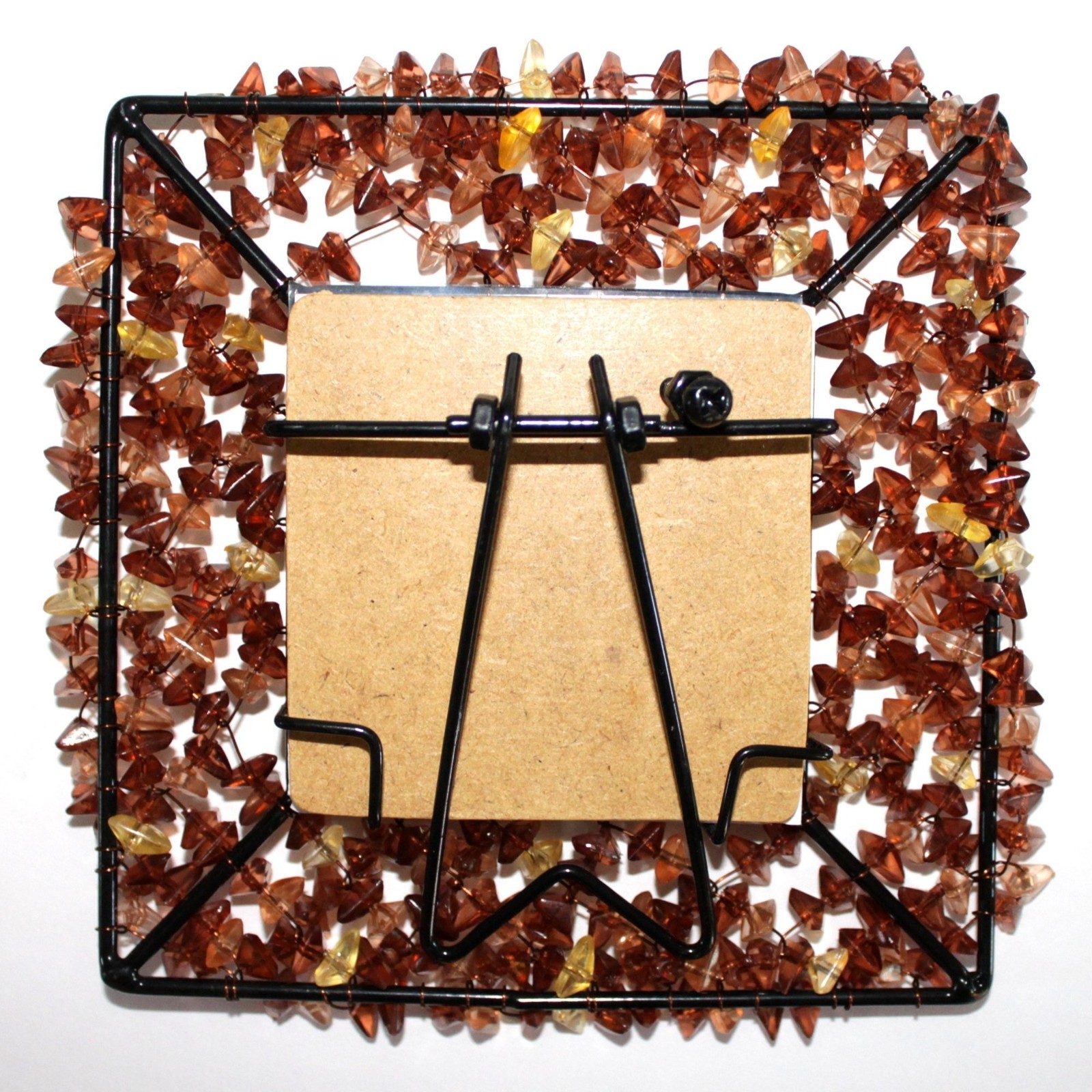 2pc Set 5.75 x5.75″ Wire+Faux Crystals For 3″x3″ Picture Coconut Palm Tree Photo