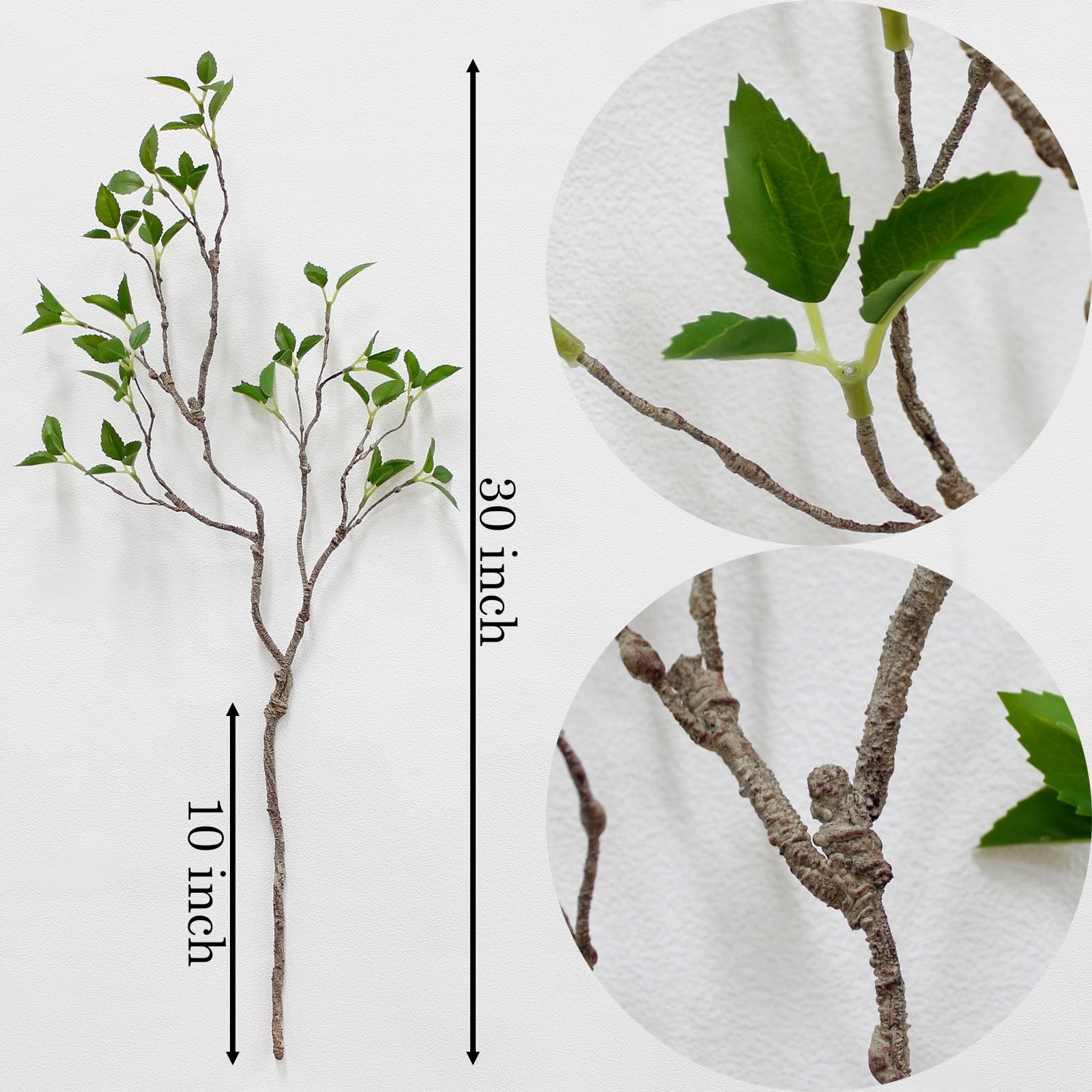 2pcs 30in Bendable artificial Greenery leaf stems vase center Faux Plants