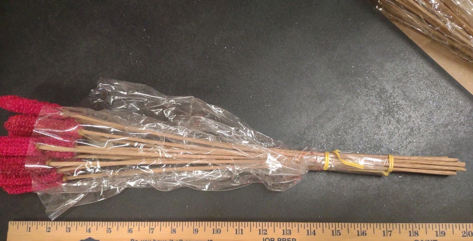 12 Wired Stems of Dried Corncobs, Real Dry Corn Cob for Floral Design, Red Dyed