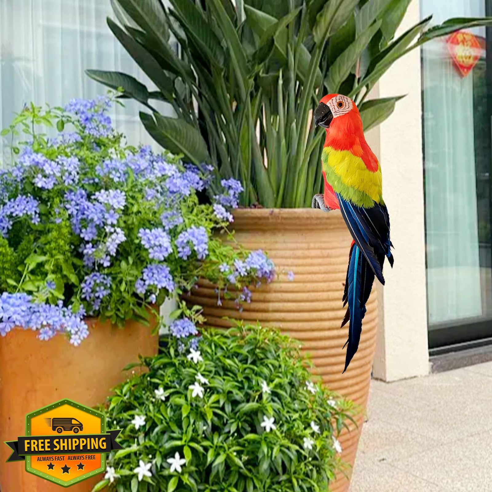 Abirdflyer 35cm Artificial Parrot
