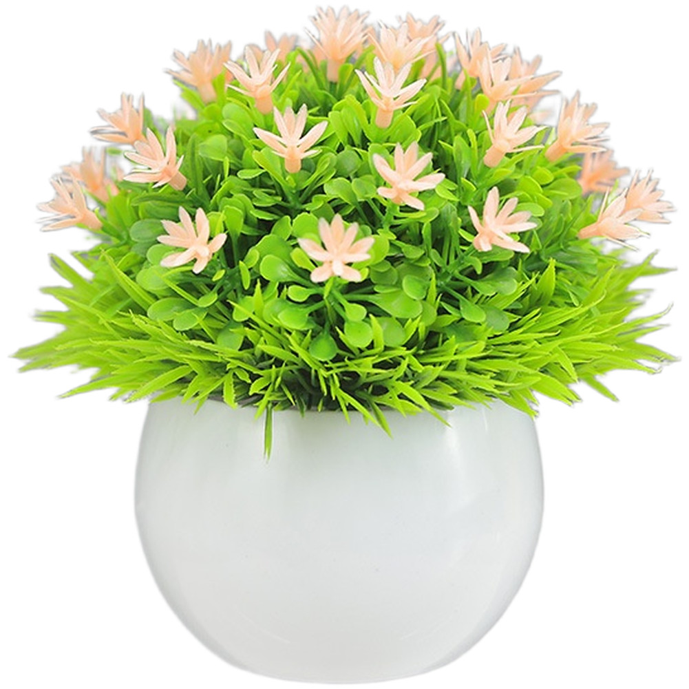 Artificial Gypsophila Flower Plastic Pot Decoration Nordic Style Home Office