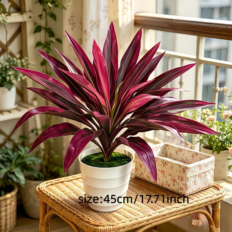 2pcs Set – UV-Resistant Outdoor Green Plants