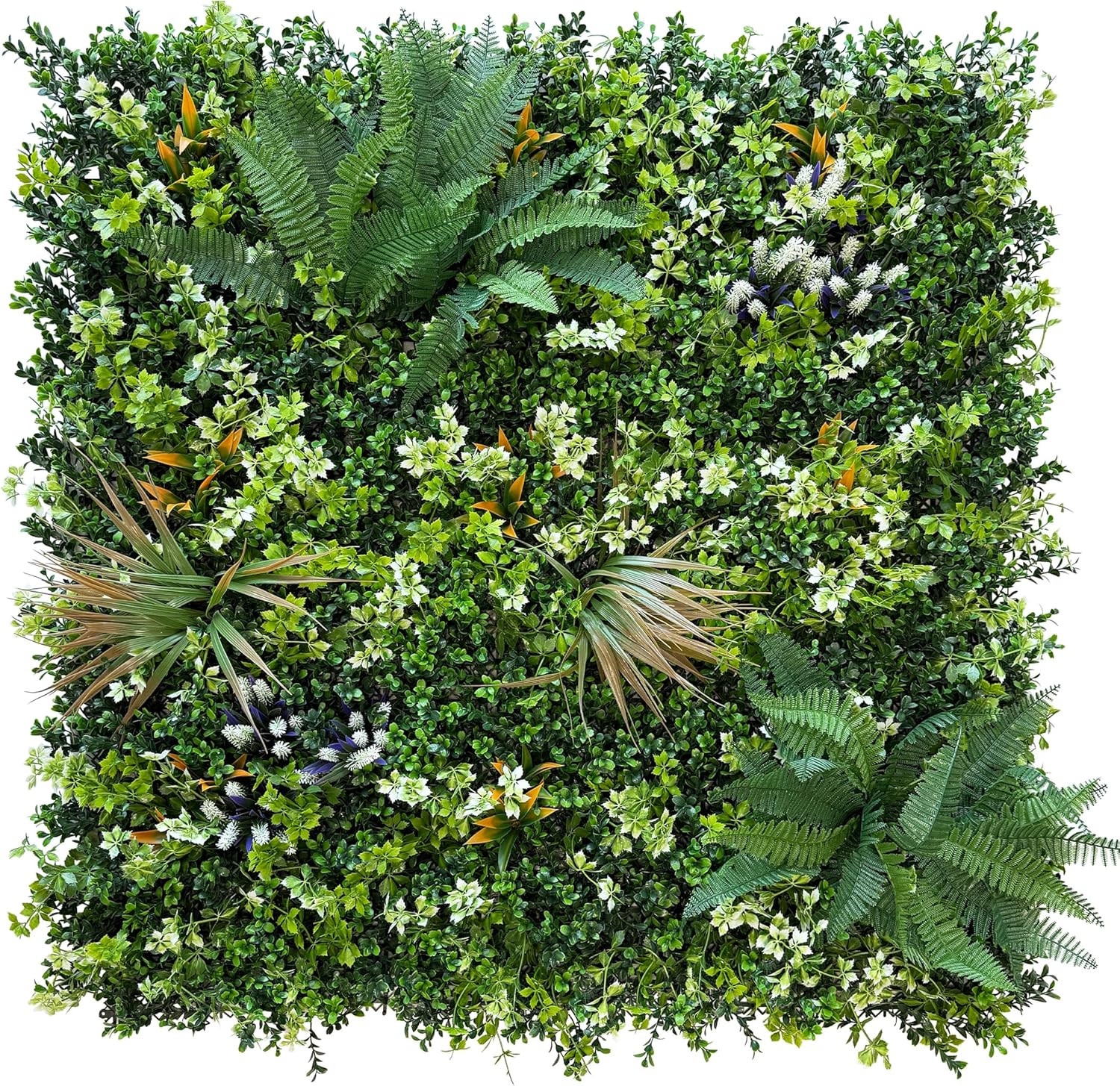 UV-Resistant Faux Boxwood Wall Panels – 12 Pack, 20×20 Inch Privacy Screen