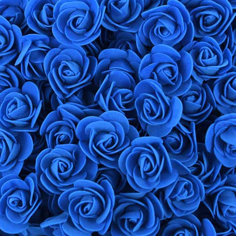 50/100/200Pcs 3.5Cm PE Foam Rose Head Artificial Flower for Wedding Birthday Par