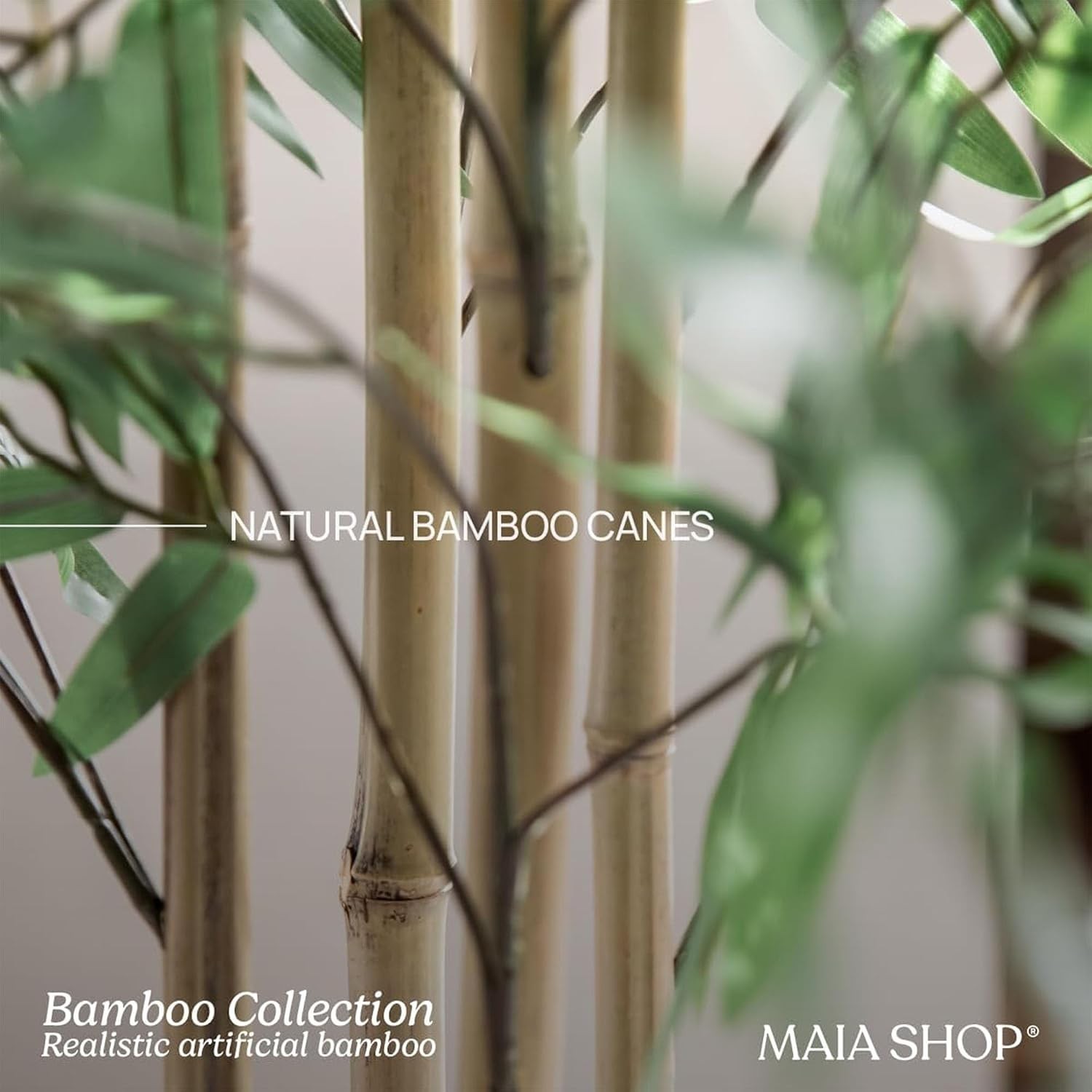 – 5ft Artificial Bamboo Tree – Indoor Faux Plant | Plastic Construction 150 cm