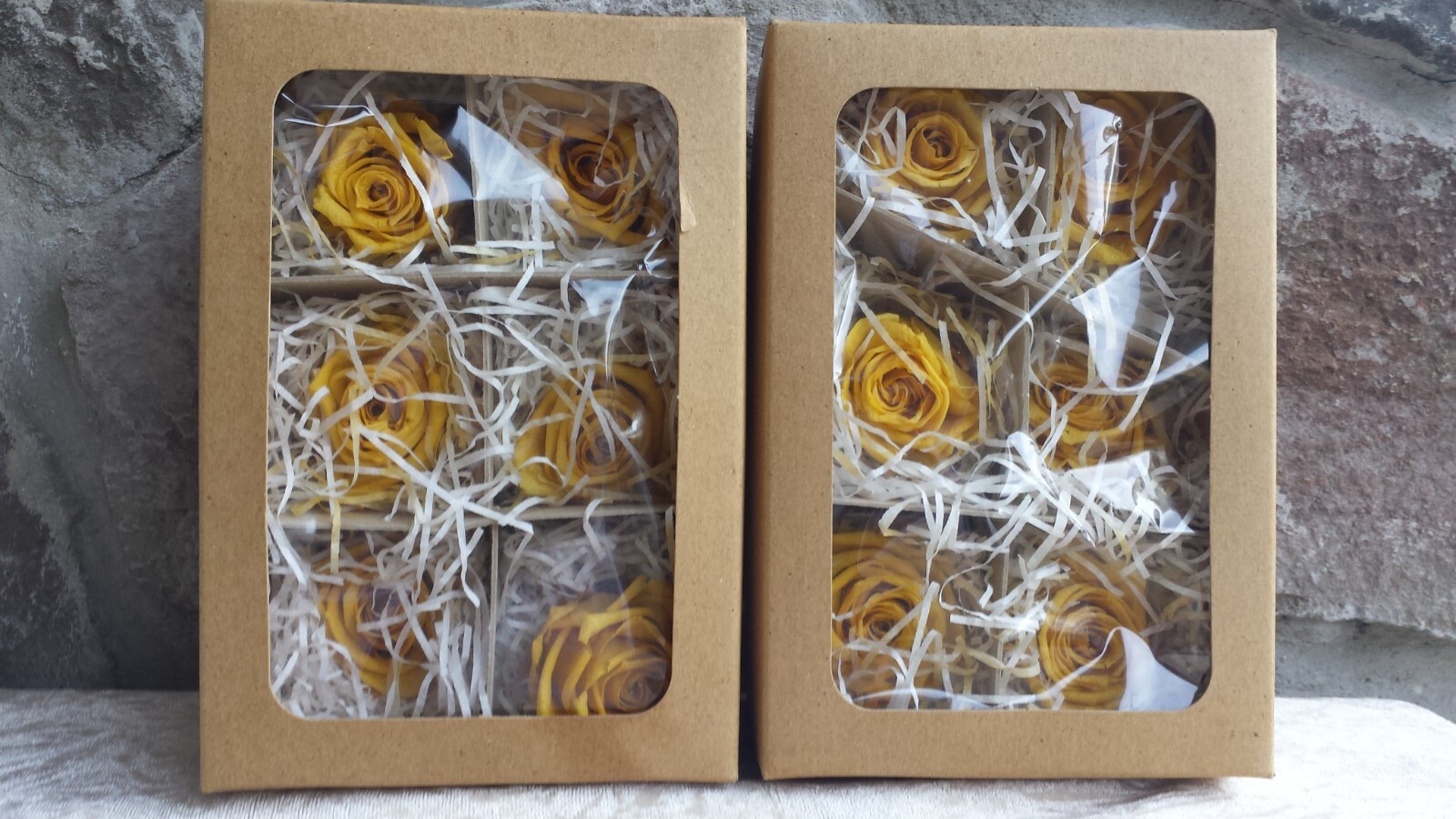 12 Yellow Rose Heads Flowers Silk Soft Artificial Fake DIY Craft Brand New