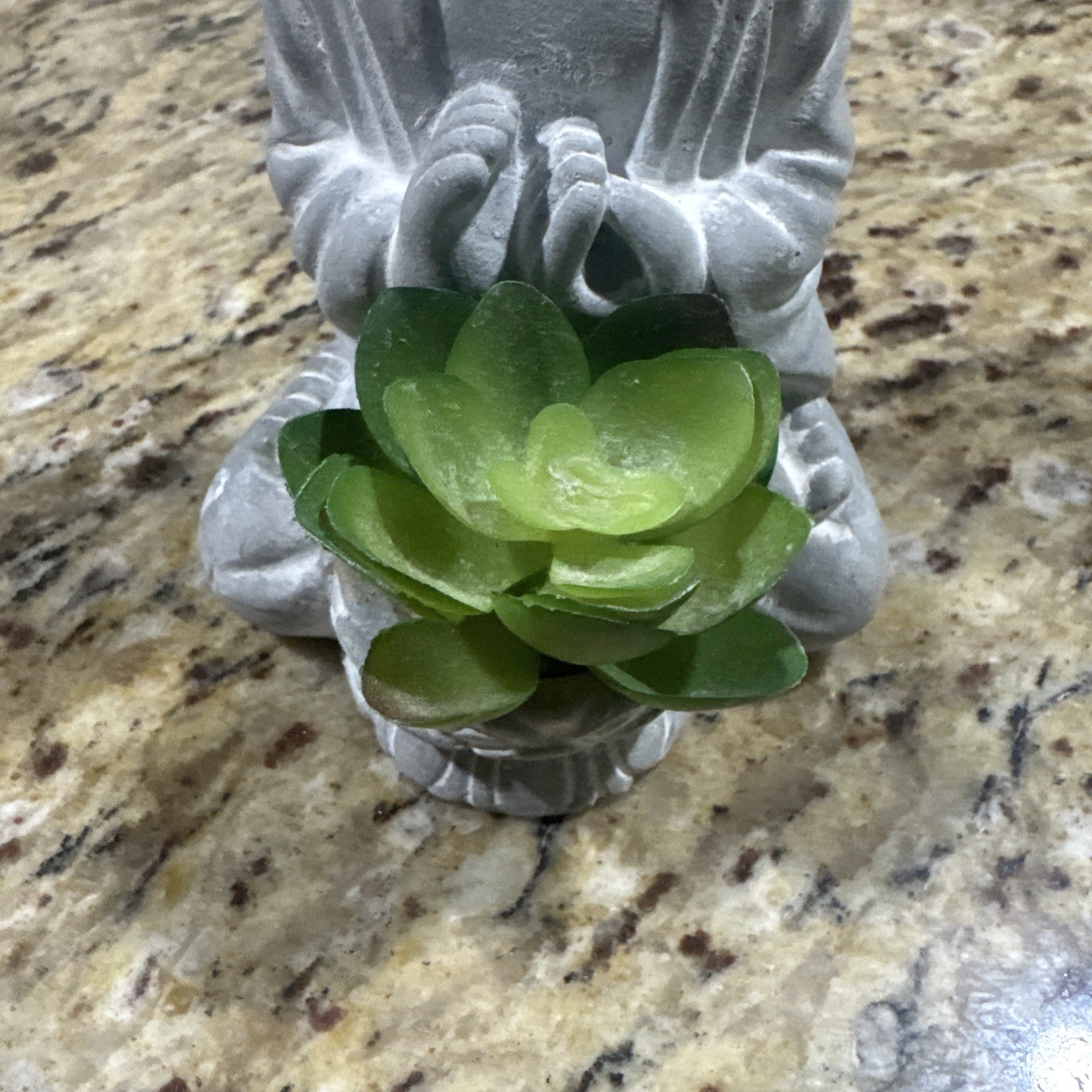 Budduah Plant Holder 6” Tall Succulent, Faux Plant Nice Cpix