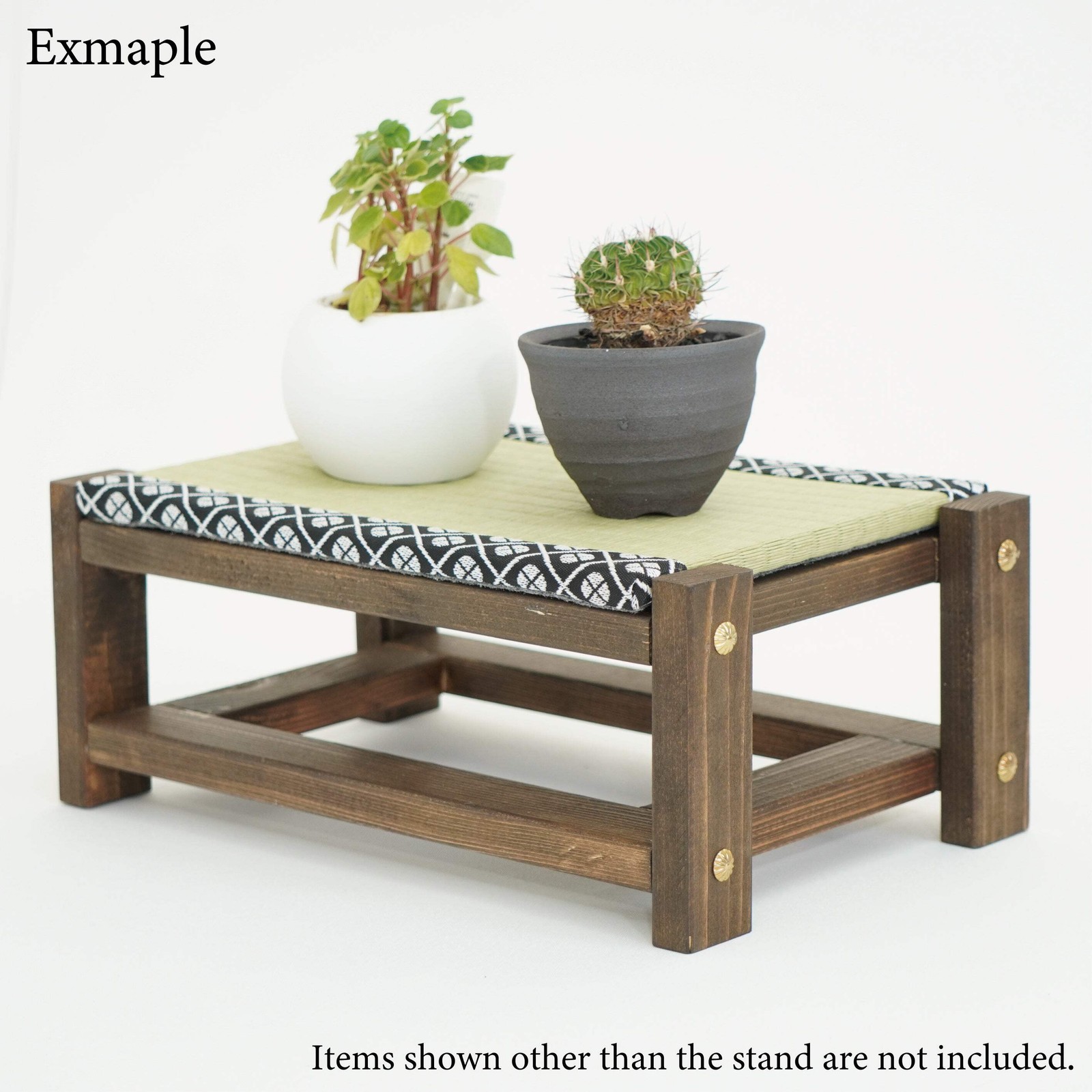 Tatami Display Stand walnut Finish Japanese Blue Wagara Edge Anime Figure