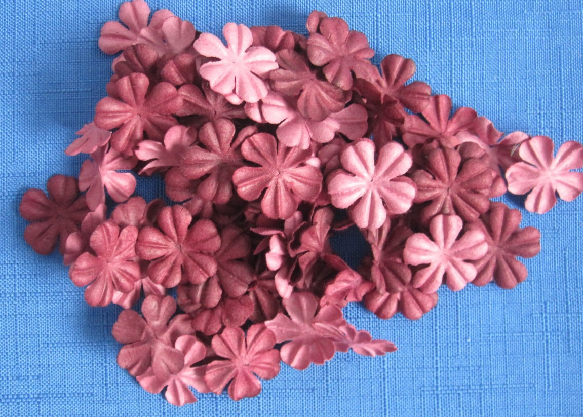 #1 Lot-14 Bags Used Mulberry Paper Flower Petals .5″-1″ Multiple Colors Sizes