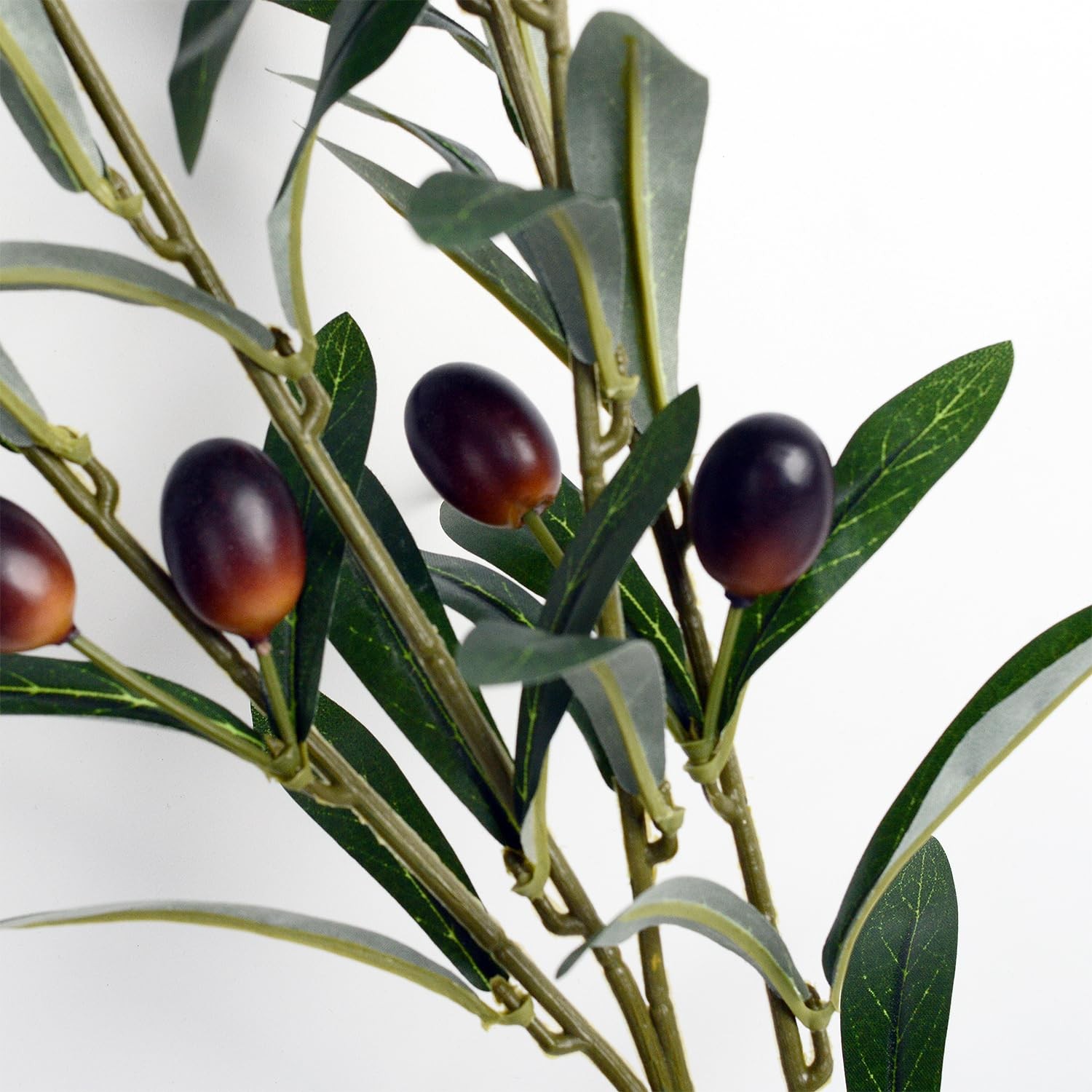 2pcs Olive Branch Artificial Plants Greenery Stems Faux Olive Branches for Va…