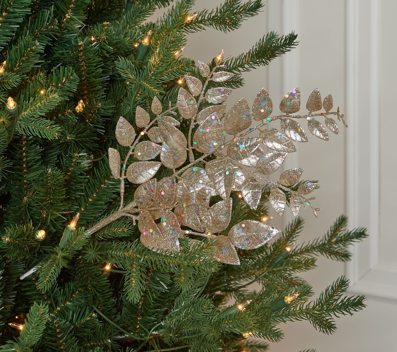 Set of 6 Shimmering Leaf Picks by Valerie in Silver