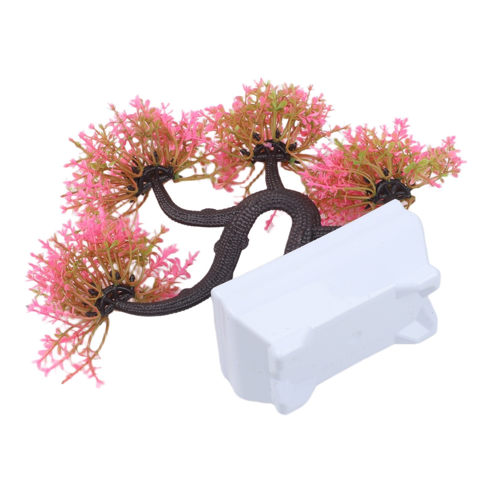 Plastic Artificial Bonsai Pine Plant for Office Living Room Decor 25x25x11cm