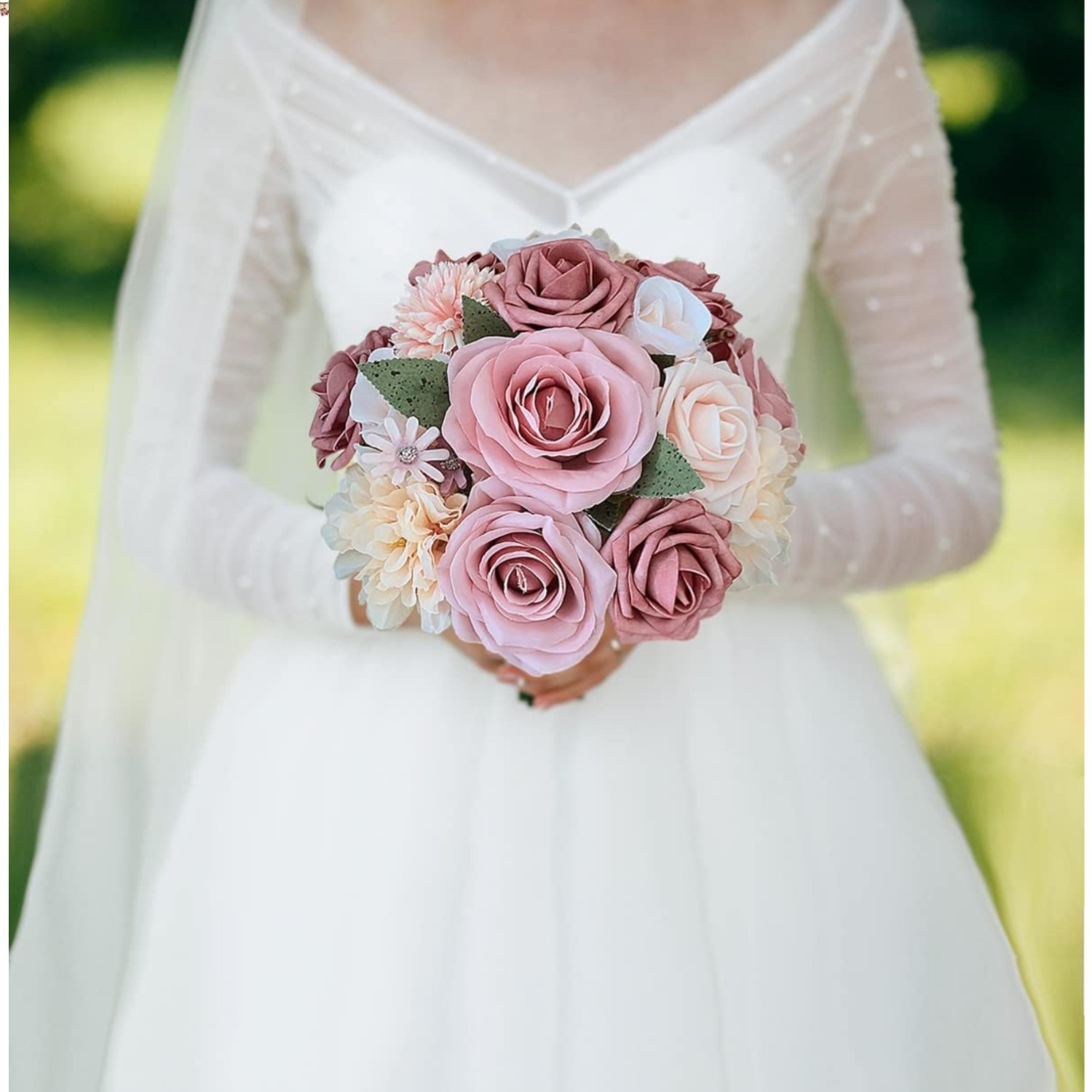 Versatile 19-Piece Dusty Pink Floral Box for Stunning Centerpieces & Bouquets