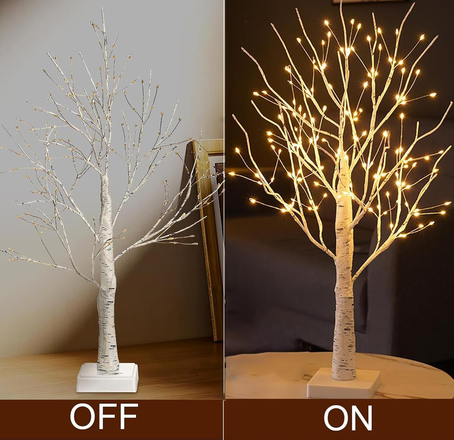 144 LED Birch Tree Lights,Tabletop Bonsai Fairy Light Spirit Tree,DIY Artificial