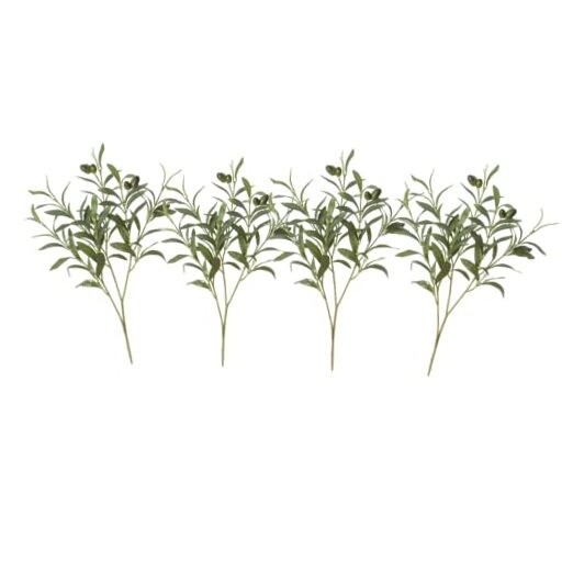 Pcs Artificial Olive Branches for Vases 19 Inch Faux Olive Branch Stems 4