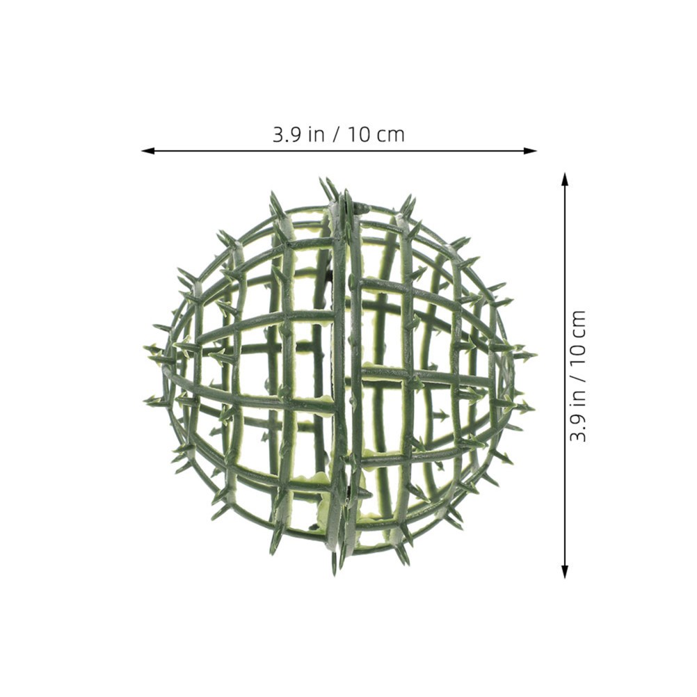 8Pcs Reusable Plastic Topiary Ball Support Cage Green for Flower Display