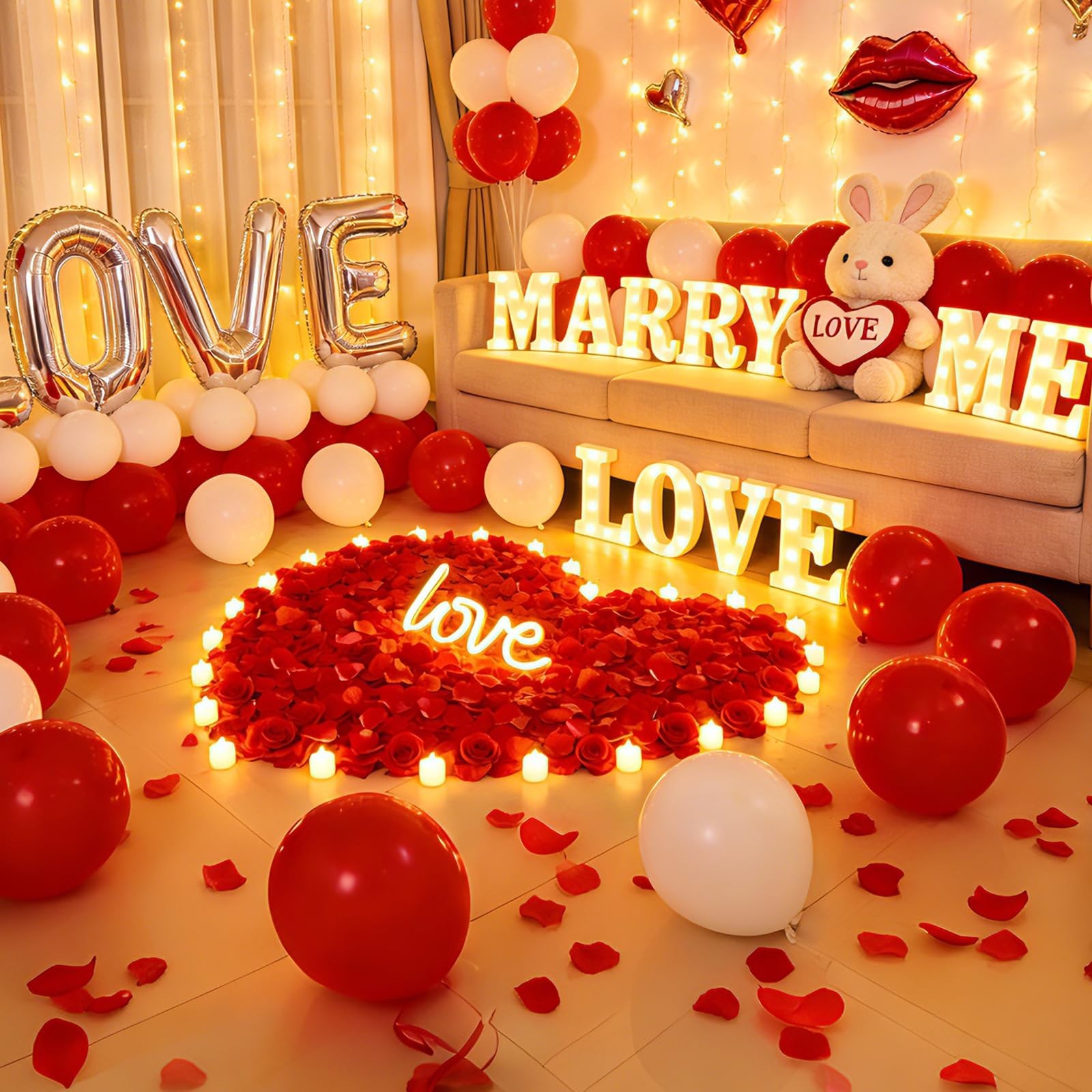 1200 PCS Artificial Silk Rose Petals Decoration for Romantic Night, Wedding, …