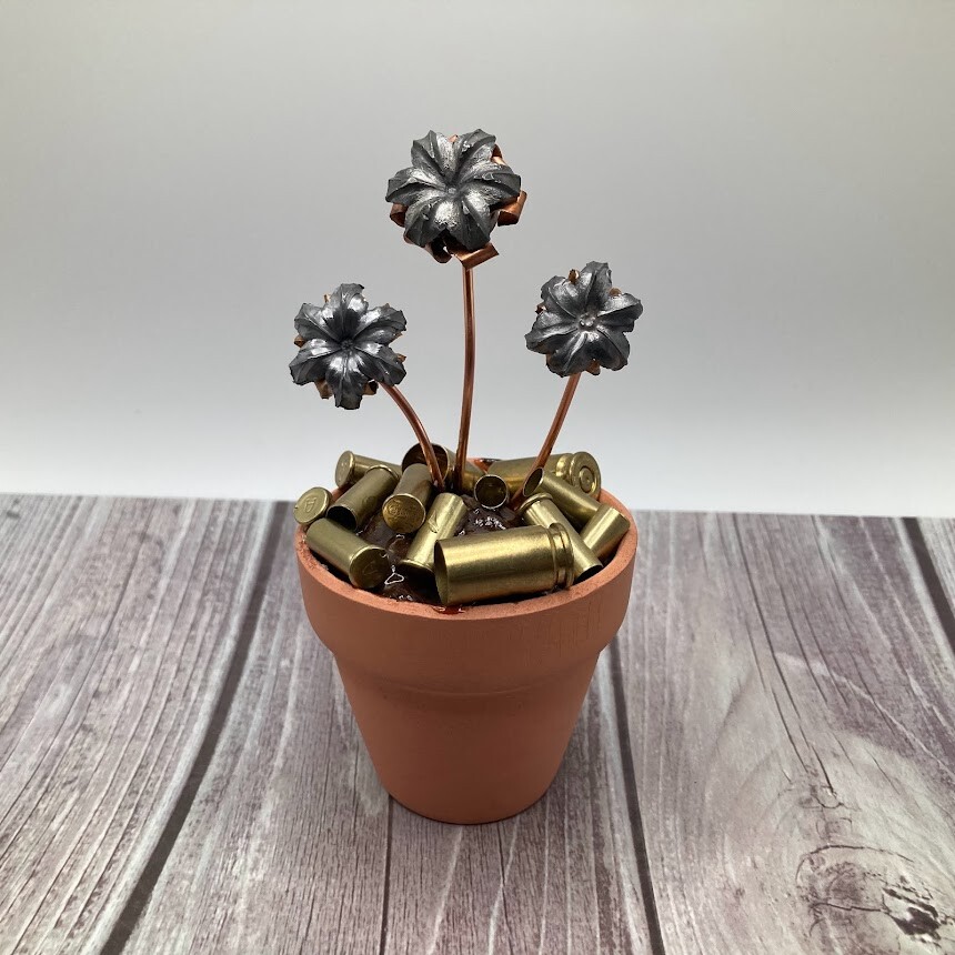 Bullet Flower Pot, Freedom Flowers, Forever Bouquet