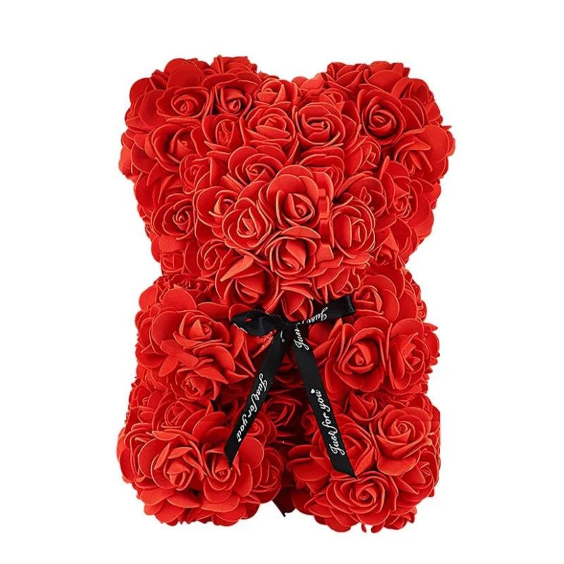2025 New Artificial Flower Eternal Rose Teddy Bear for Mom Mother’s Day Birthday