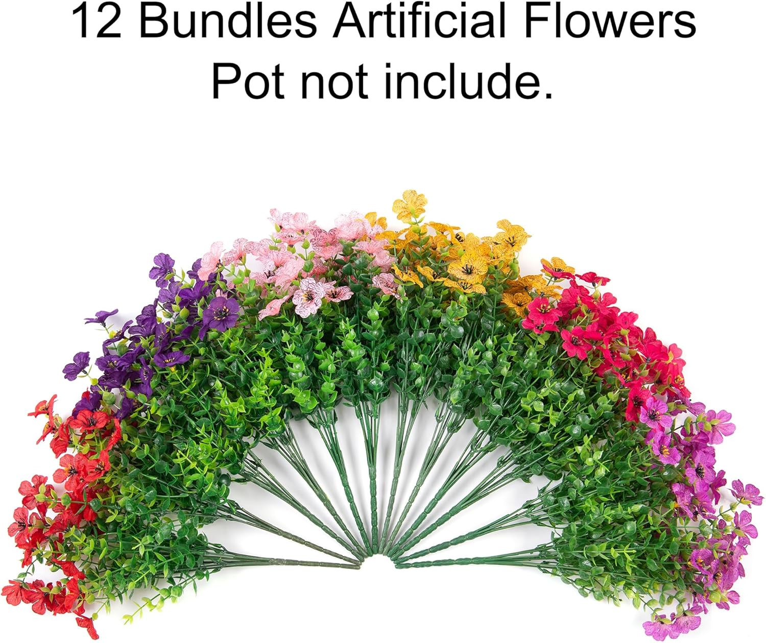 Artificial Flowers for Outdoor Indoor Garden Home Decoration, Faux Flower Daisy