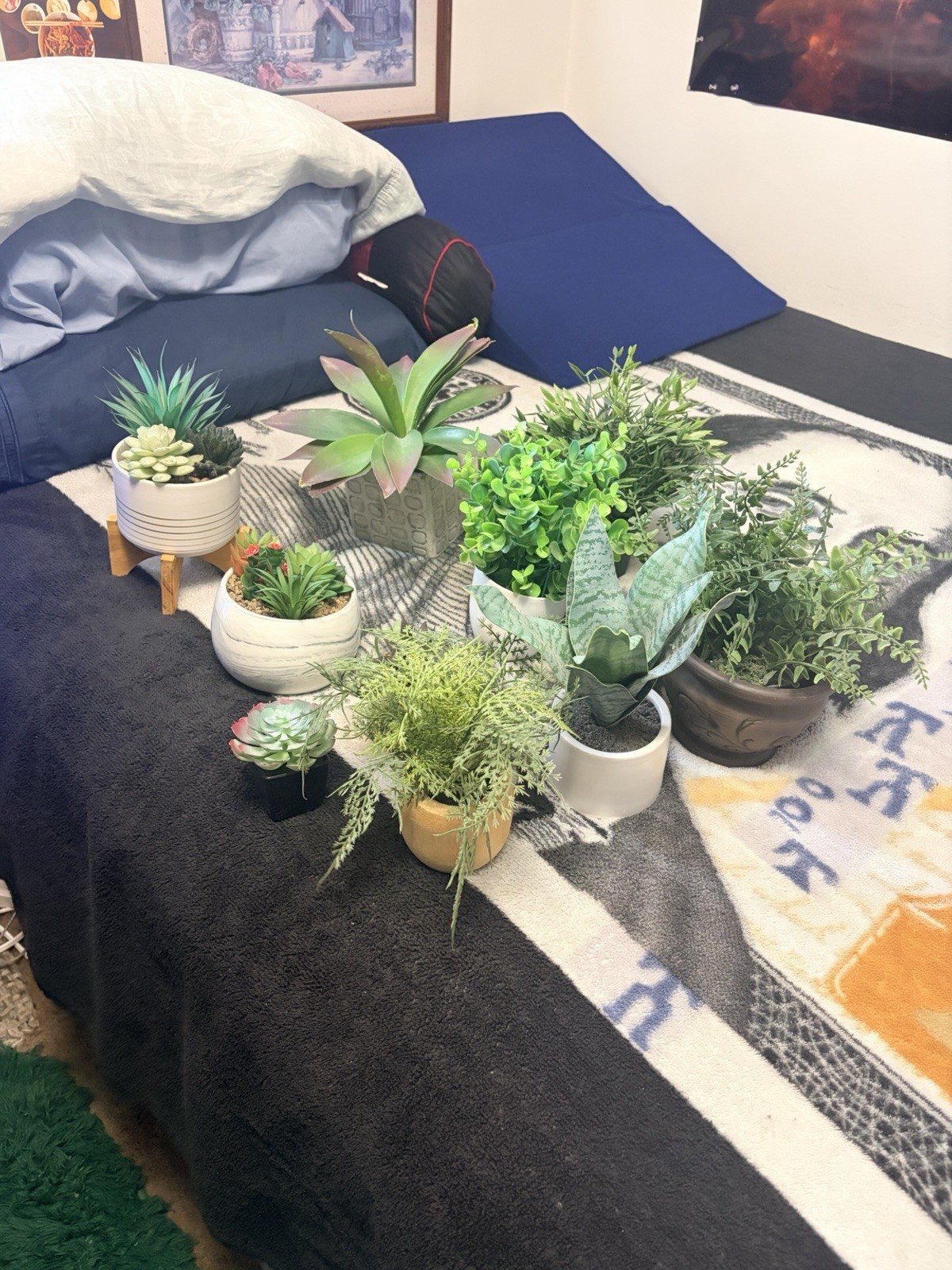 Extremely Beautiful Fake Plants Lot-Gently Used 🌻🌷🍀🌲☀️