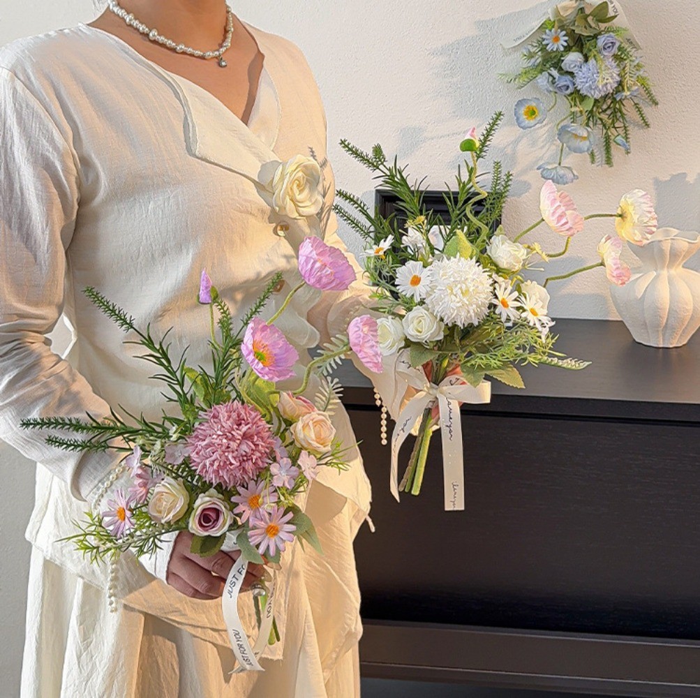 Artificial Flowers Bouquet–Graduation, Wedding Party Home Decoration Photo Props