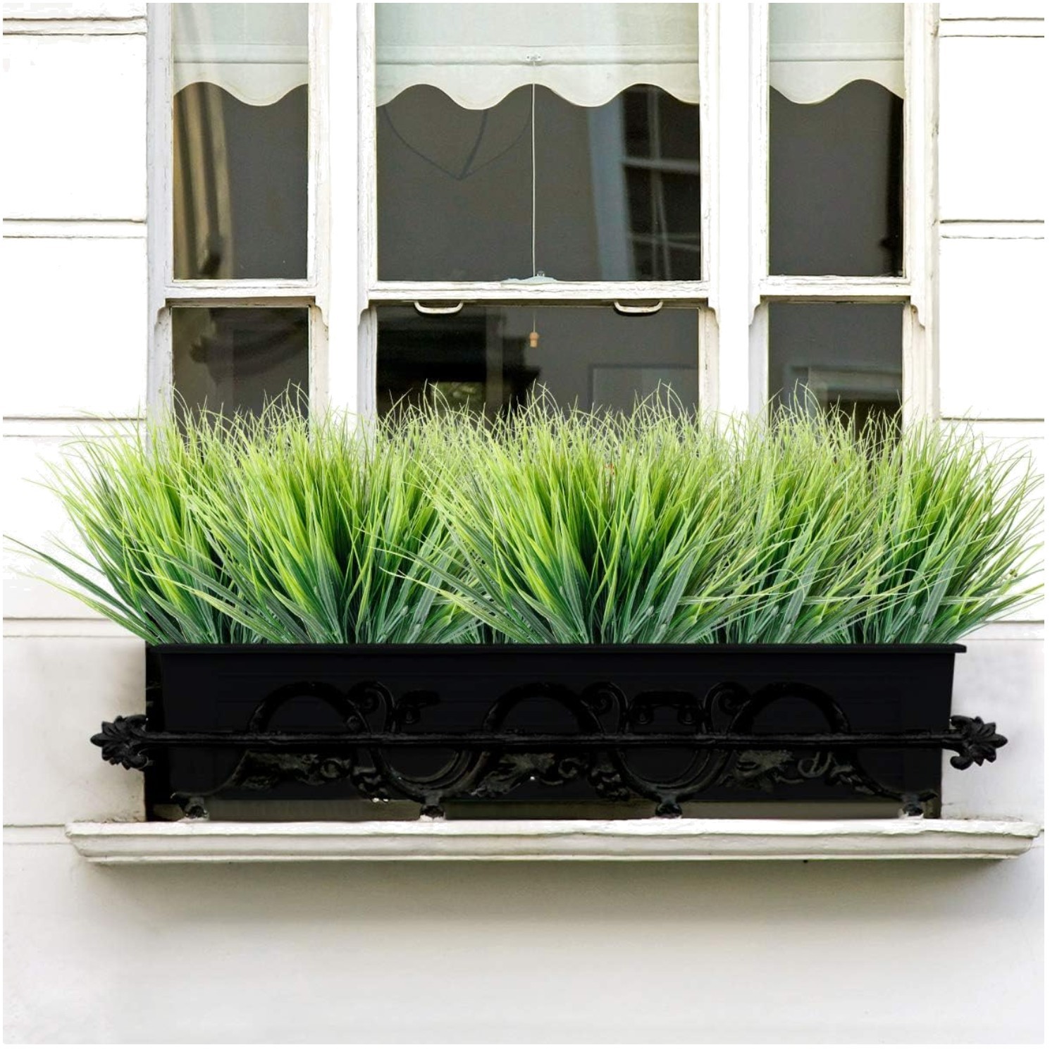 Artificial Grasses Set for Garden Window Box – 12 Pcs