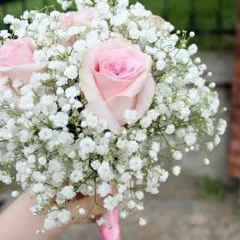 100 Pcs Realistic Baby Breath Artificial Flowers for Weddings & Home Decor