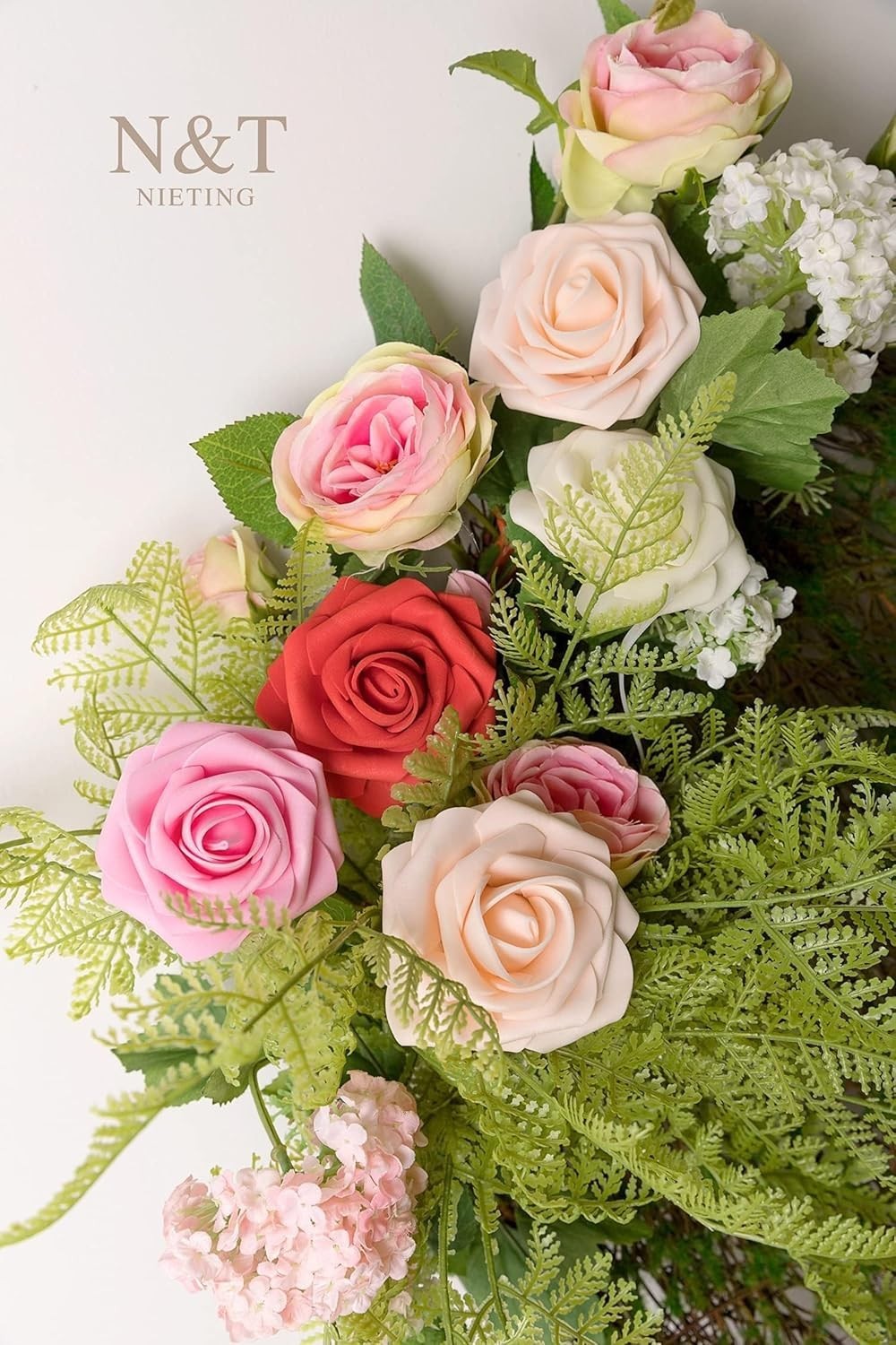 Versatile 25-Piece Artificial Roses Set – Ideal for DIY Bouquets & Centerpieces