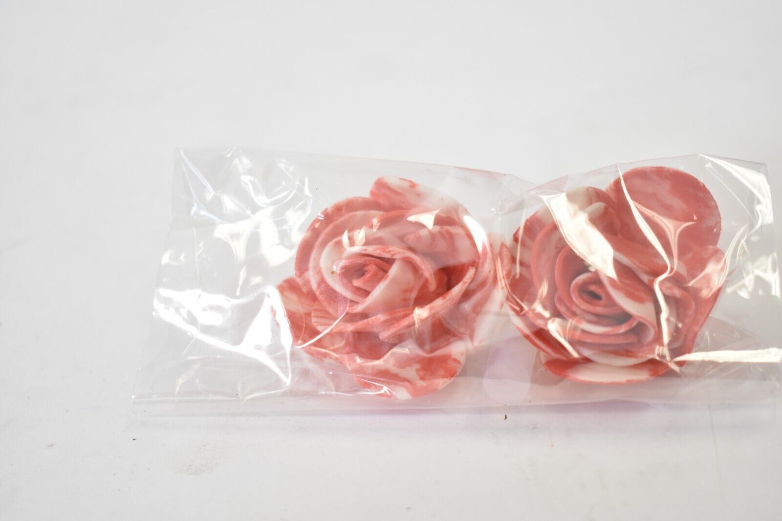My Custom Heart Red Frost Rose Bear Synthetic Flowers Gift Decoration Piece