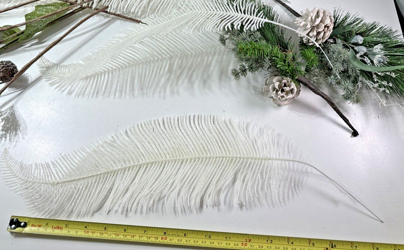 17X ESTATE Vintage ICY Stems Faux Branches Assorted Vase CHRISTMAS DECOR