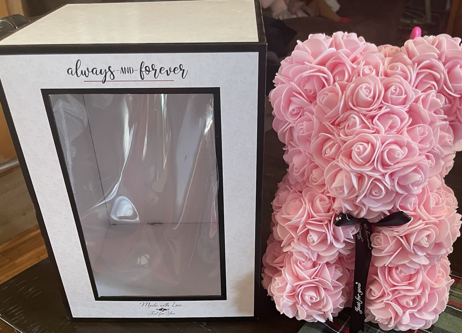 Always and Forever Pink Flower Bear