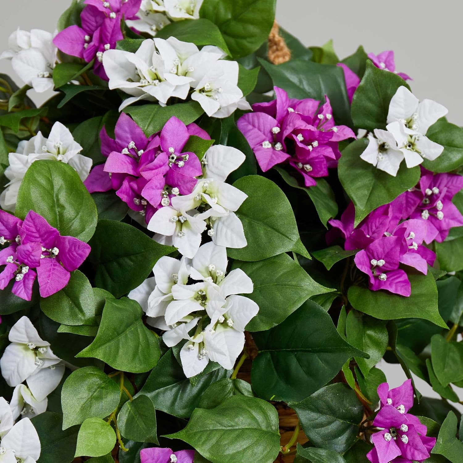 30″ Bougainvillea Artificial Hanging Basket – Vibrant Mixed Colors