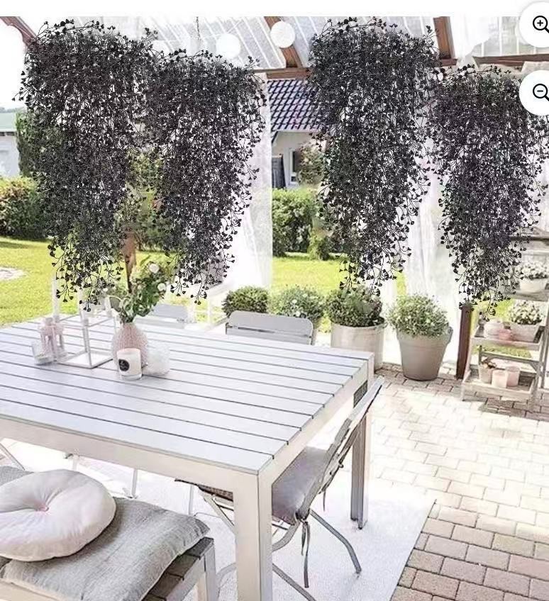 4PCS Decorative Flowers Vine Hanging Artificial Plants Hanging Plant