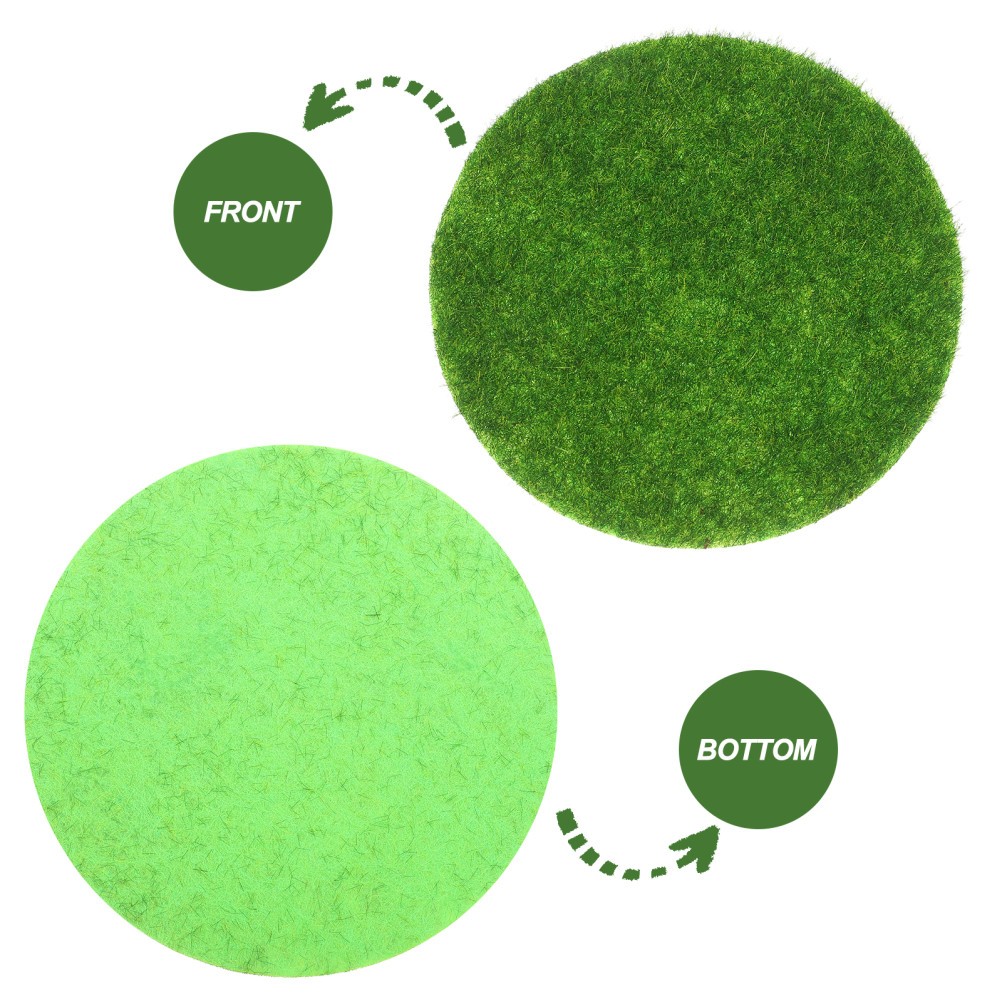 5Pcs Durable Artificial Moss Mats for Indoor Plant Decor Green Simulation Turf