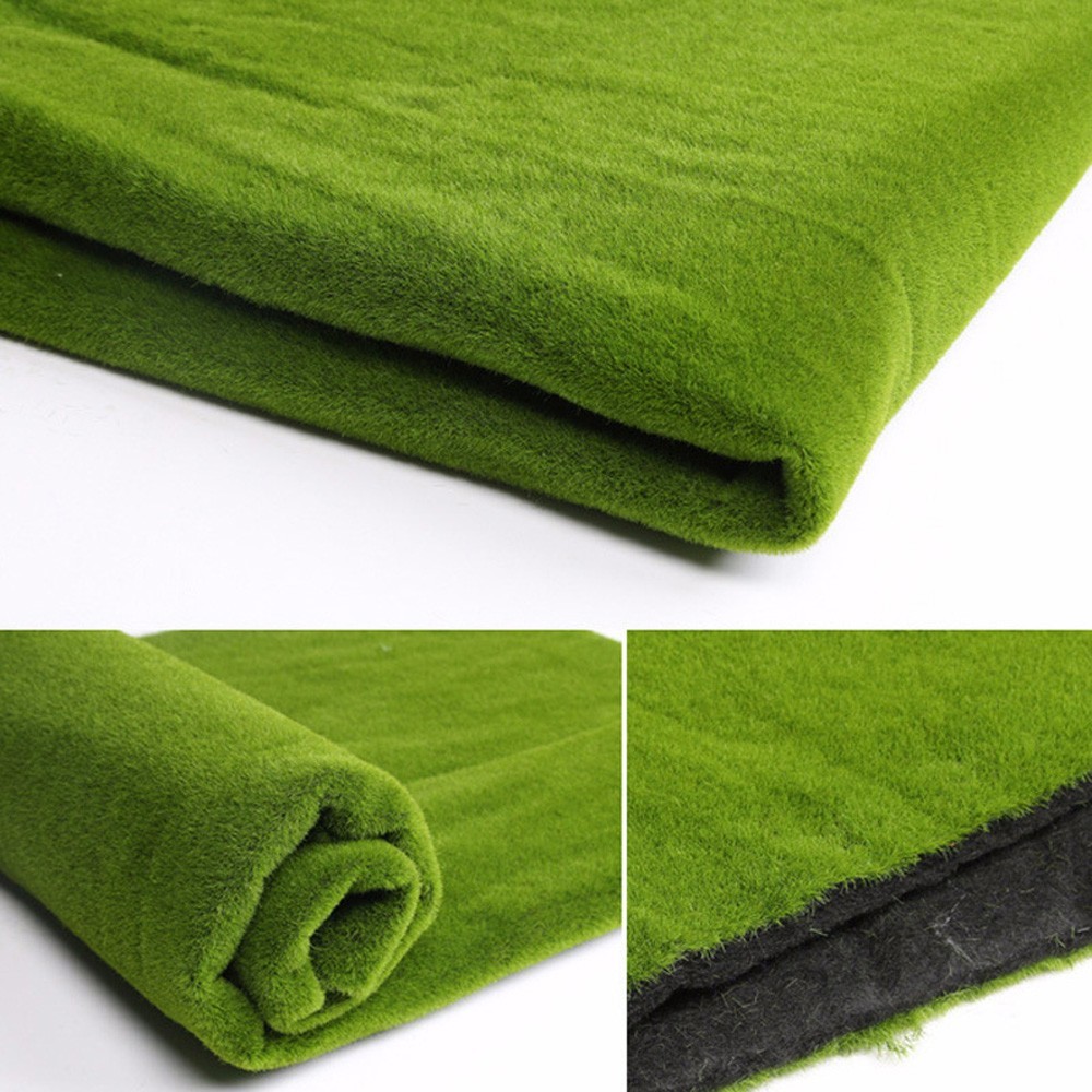 Simulation Artificial Turf Lawn Grass Moss Mat For Background Wall Home Decor