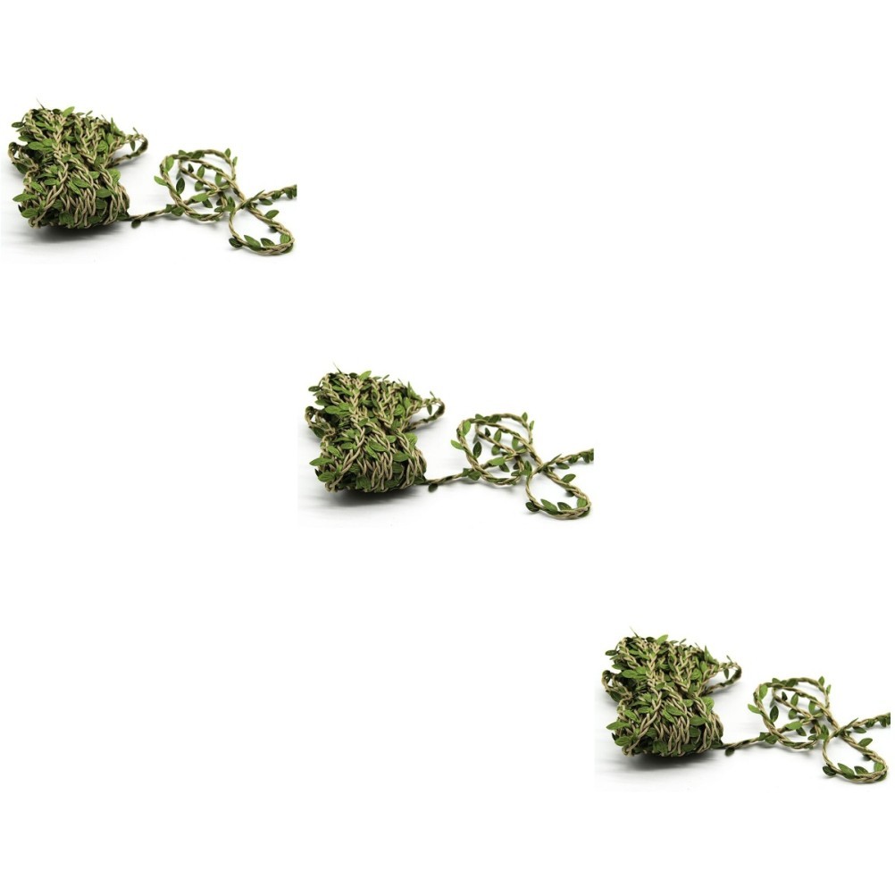 3 PCS Decorative Vines Simulation Grape Leaves Rattan Garden Wall Decorations