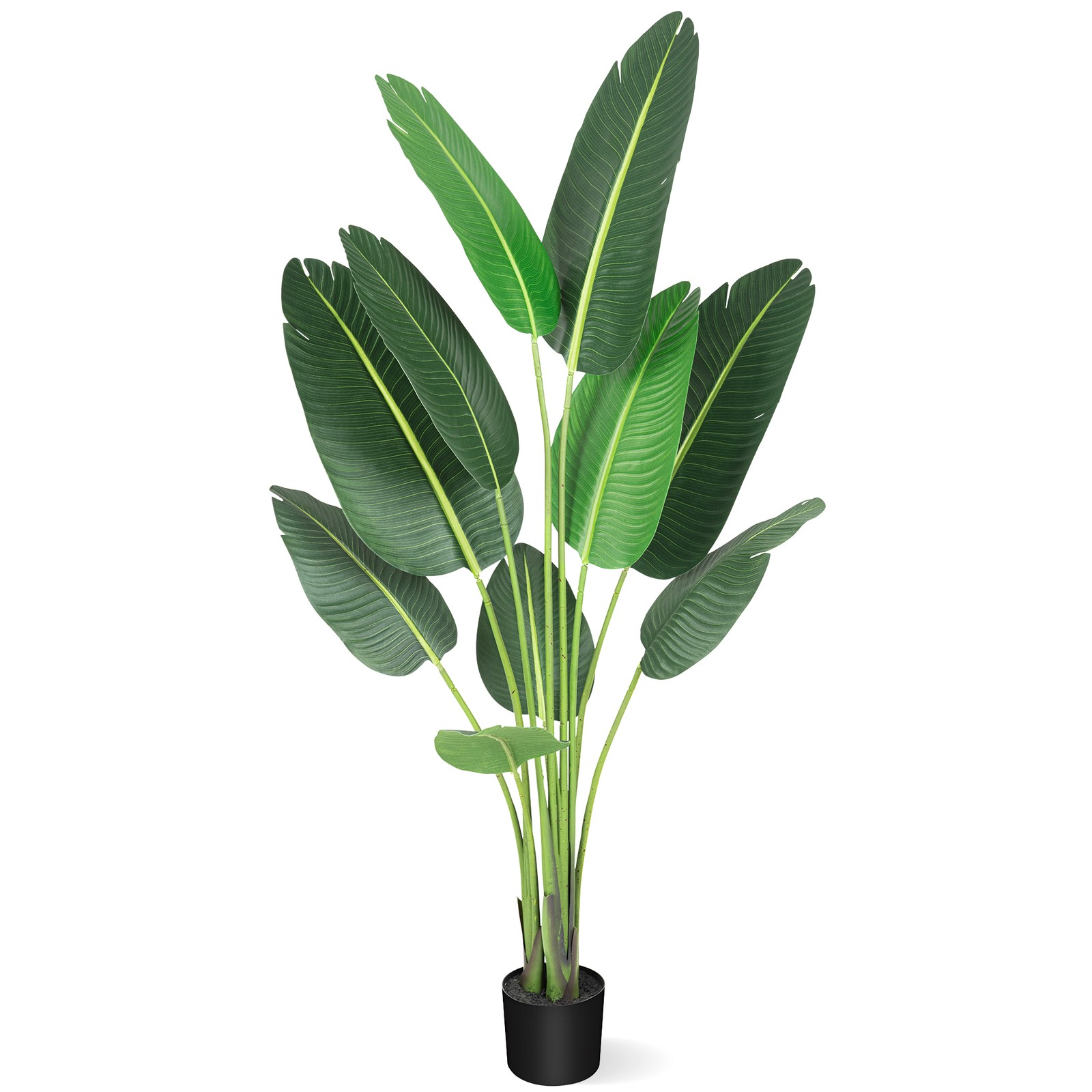 1/2PCS Artificial Banana Tree Tall Fake Palm Tree Plant Home Decor 48/60/72in