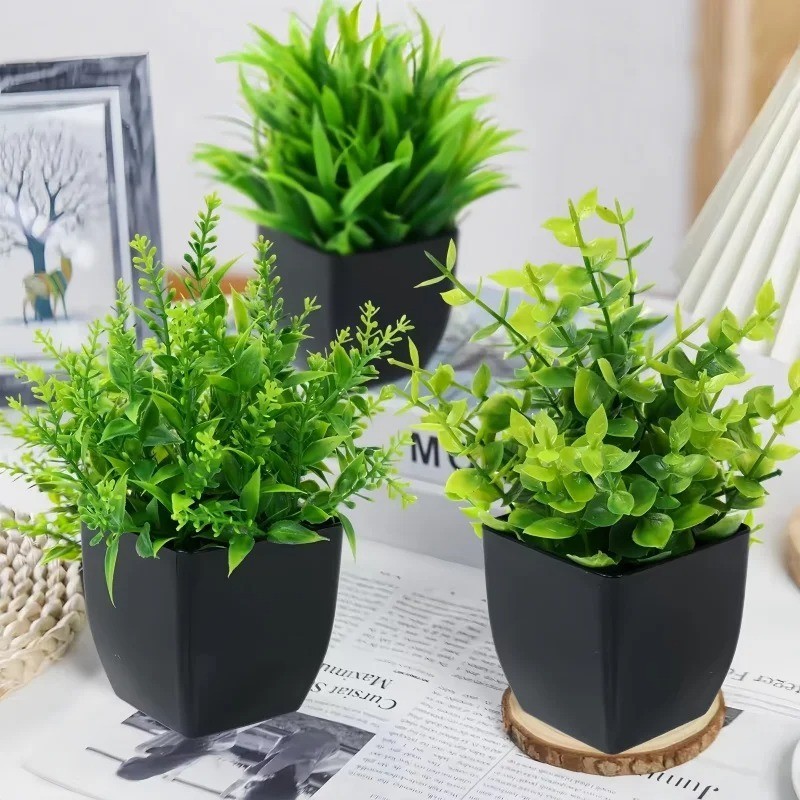 1pc Artificial Green Plant Home Office Garden Wedding Party Decor Fake Plant