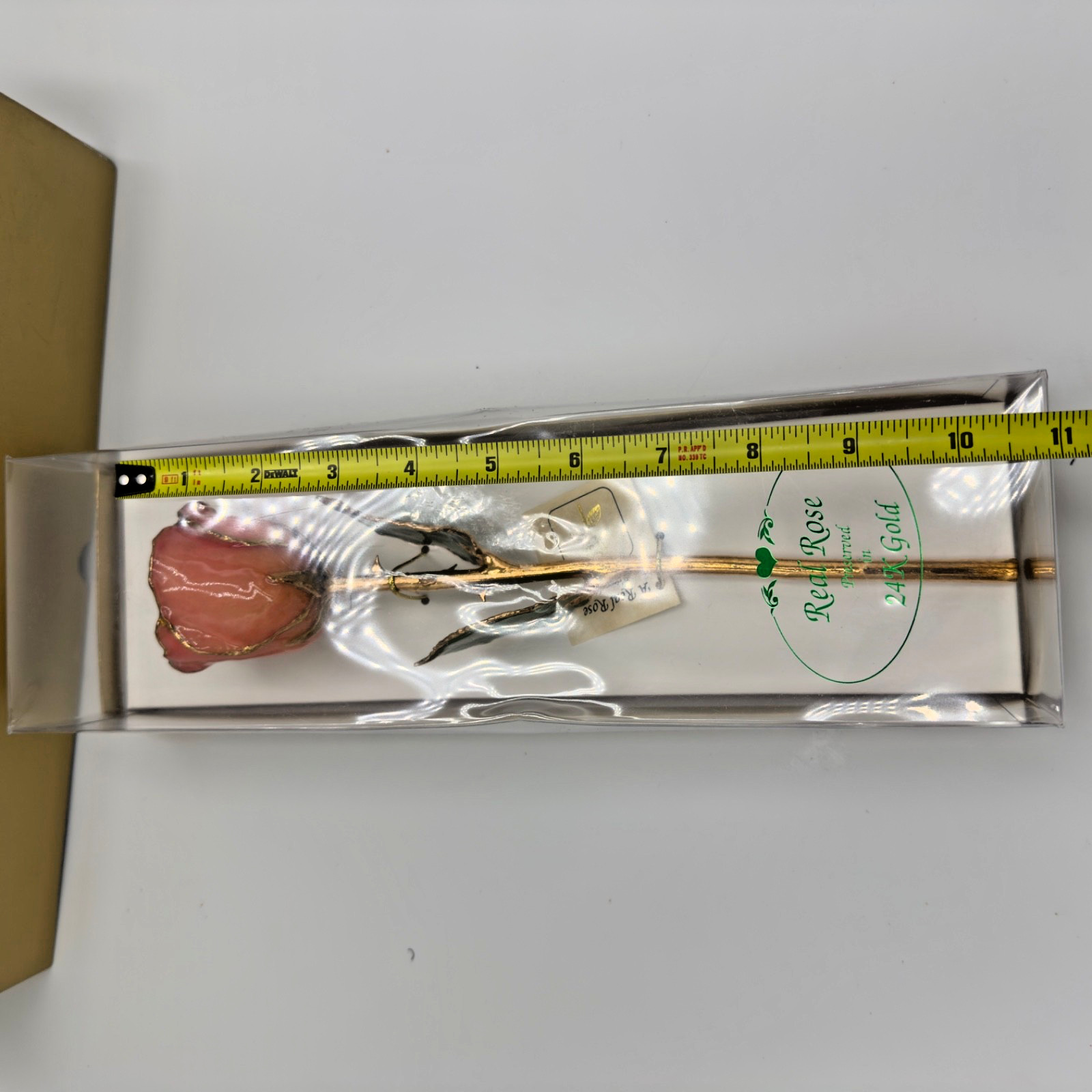 24K gold Dipped REAL Rose “Sunset” pink & orange The Original Since 1981