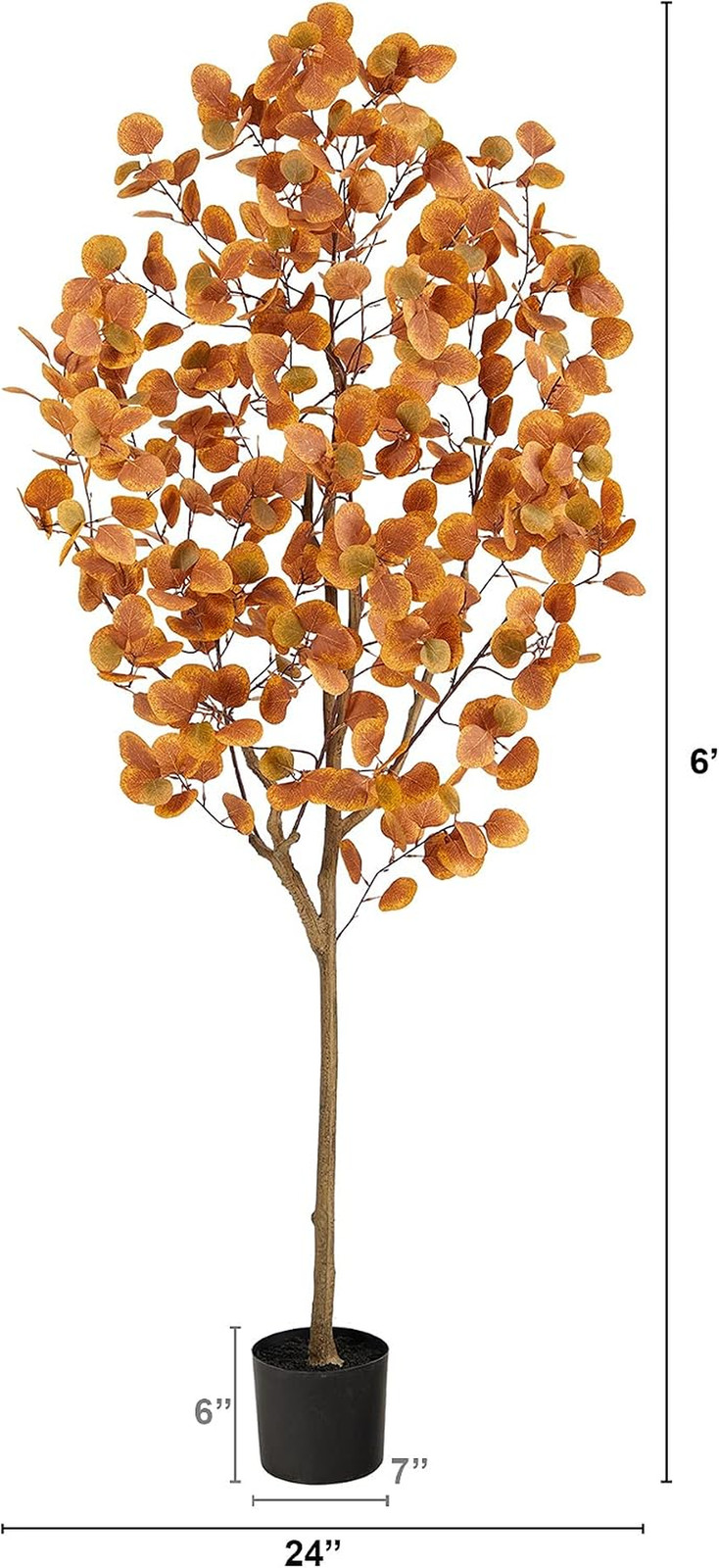 6Ft. Autumn Eucalyptus Artificial Tree