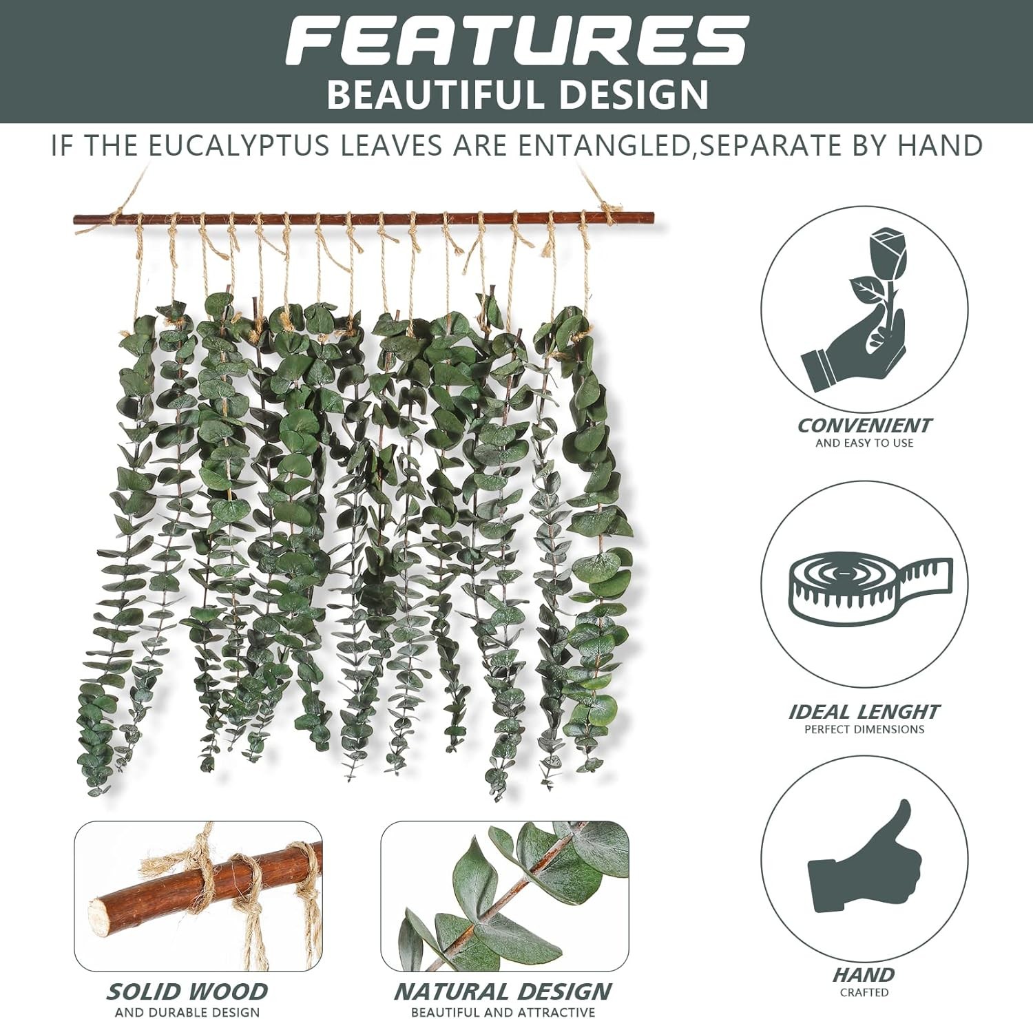 Qunwreath Bathroom Decor Real Eucalyptus for Shower Fresh Eucalyptus Stems Wall