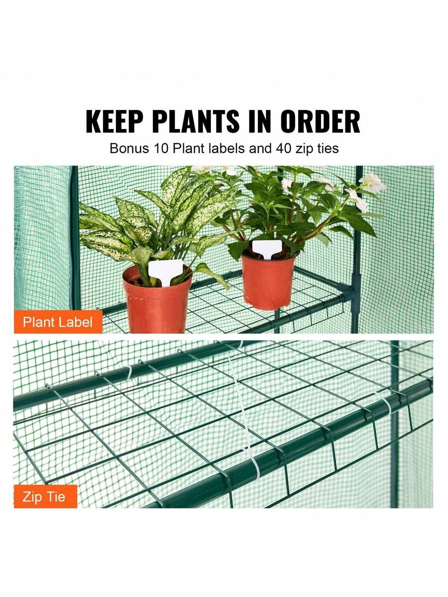 Walk-In Pop Up Green House 4.6 X 2.4 X 6.7/4.6 X 4.6 X 6.6/8.7x6x7.6/ Greenhouse