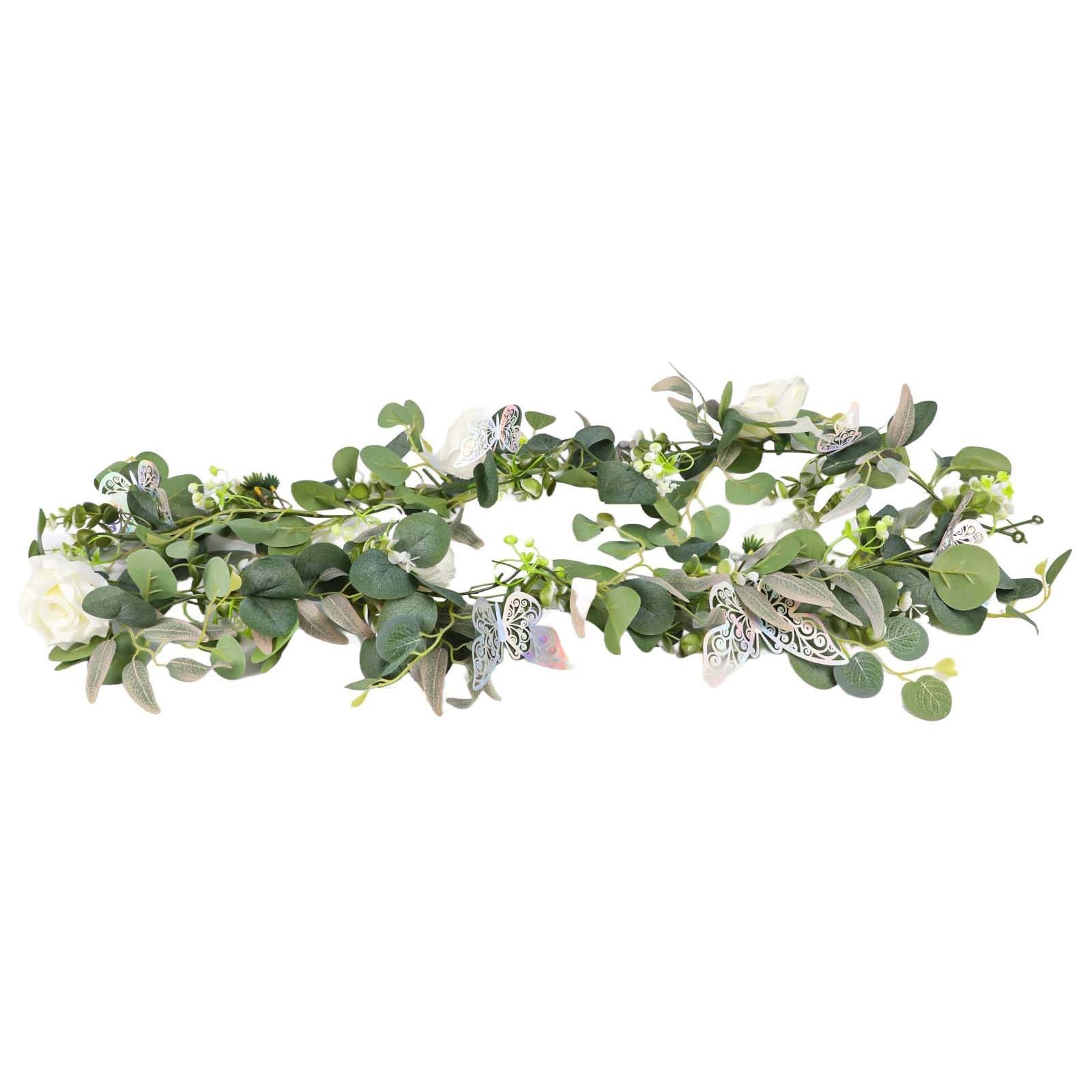 5 9 FT Wedding Decoration Flower Vine with Butterflies for Centerpieces