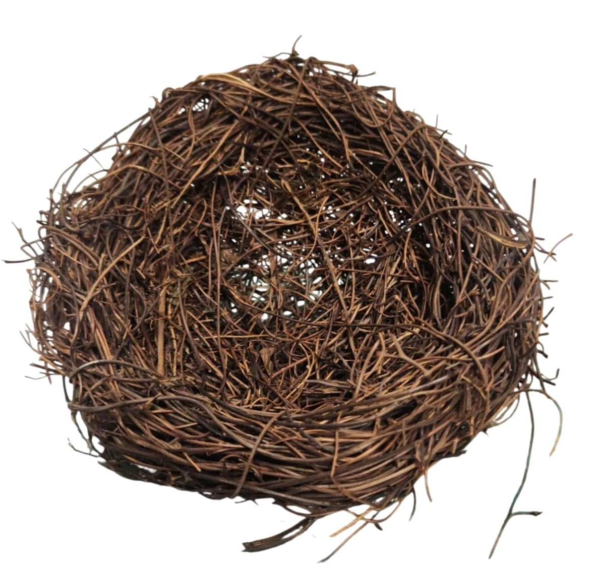 Rustic Twig Bird Nest 6 Inch Natural Handcrafted Nest Farmhouse Spring Decor