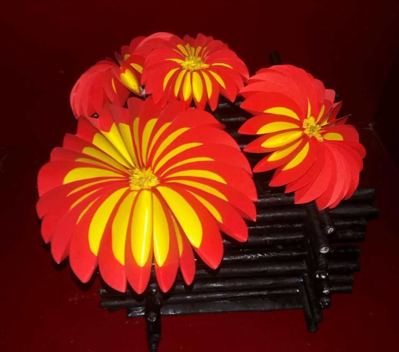 Paper flowers for Home decoration high quality free shipping