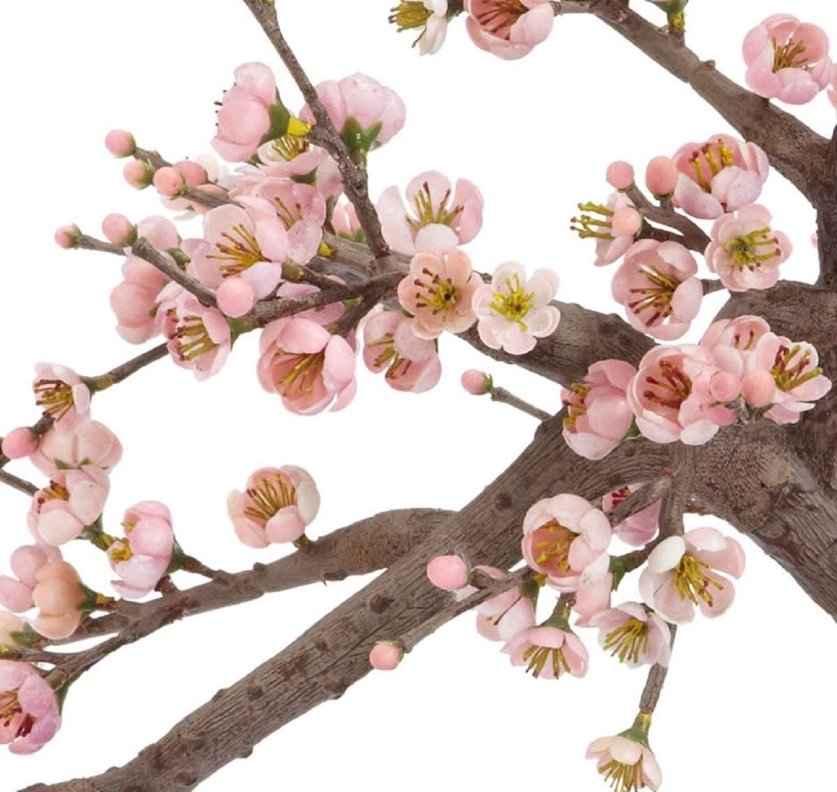 Realistic Artificial Cherry Blossom Bonsai Tree with Bendable Branches – 17.5″W