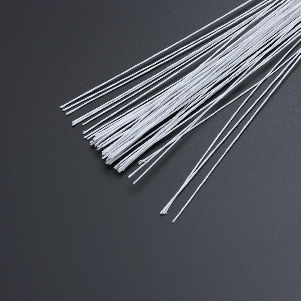 50pcs 24 Gauge White Floral Stem Wire Iron Wire Artificial Flower Arrangement