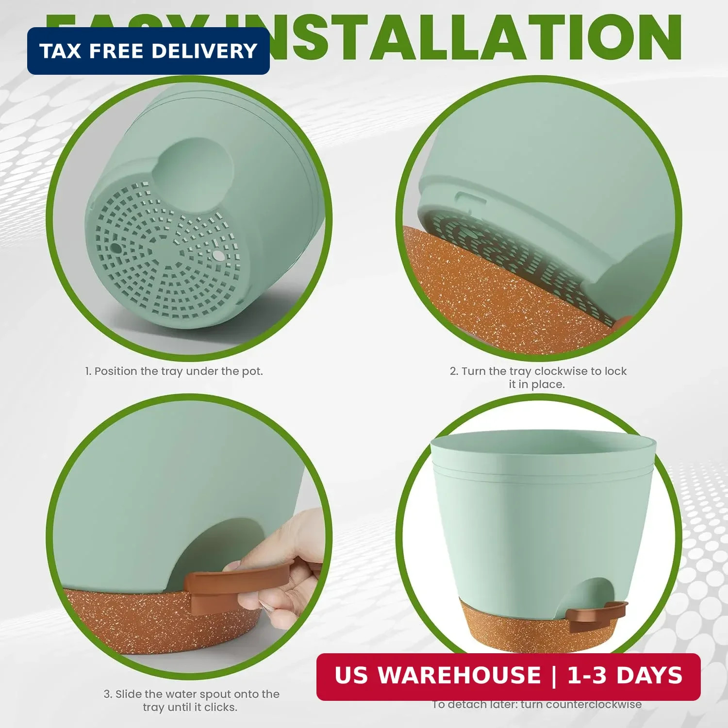 Self Watering Pots for Indoor Plants, Planters for Indoor Plants, Multi-Size …