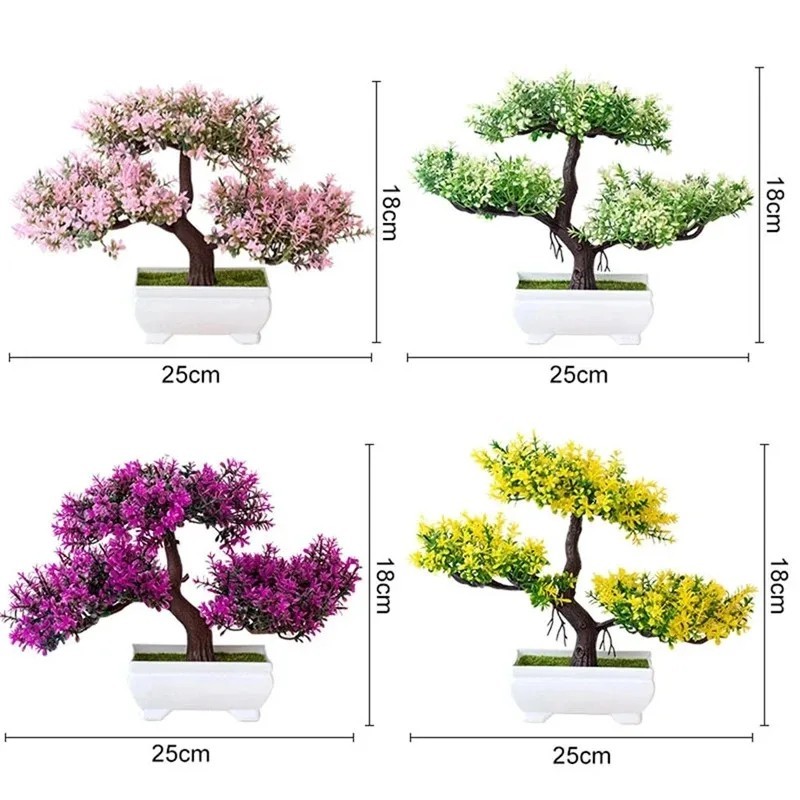 Artificial Bonsai Potted Plant Small Fake Tree Home Table Desk Decor